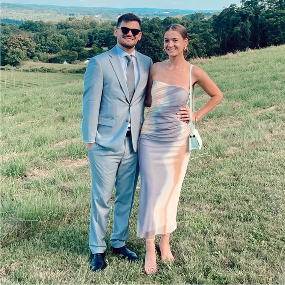 ZARA WOMAN NWT SS23 STRAPLESS PRINTED TULLE DRESS 7753/418 285/015 - Picture 9 of 9